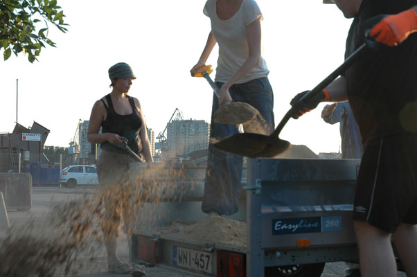 Moving materials